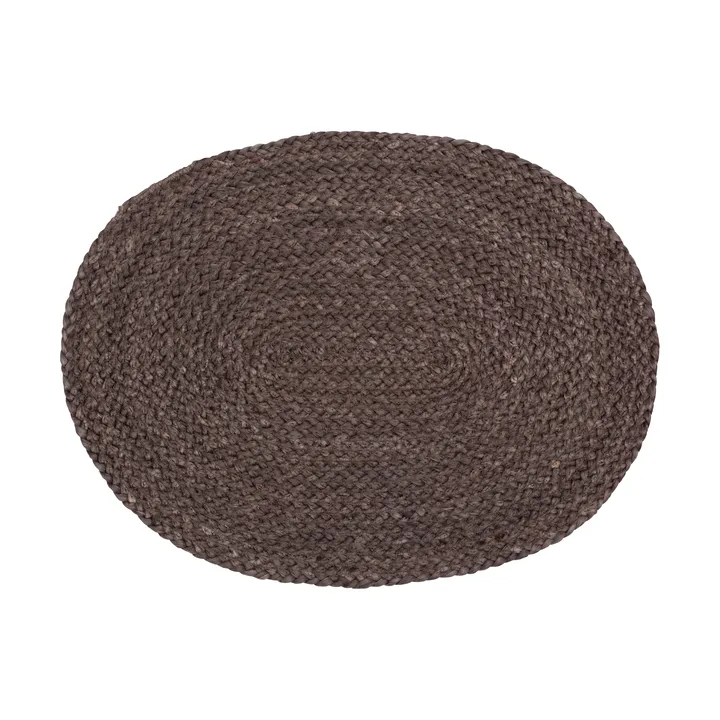 Elin placemat oval - Coffee - Dixie