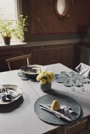 Elin placemat oval - Horizon blue - Dixie