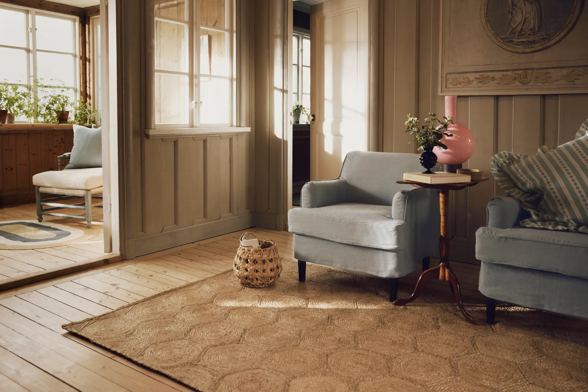 Elin rug, Honey comb natural, 160x230 cm Dixie