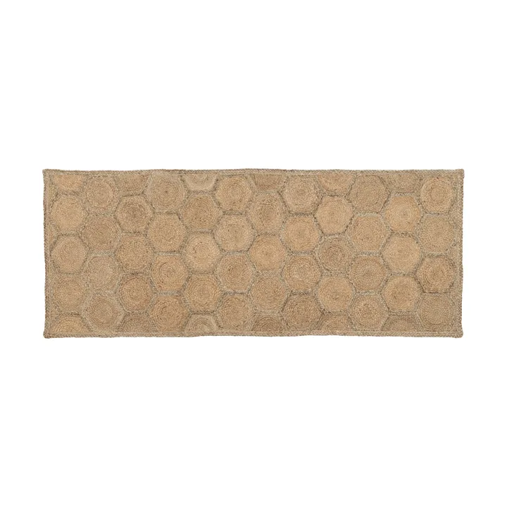 Elin rug - Honey comb natural, 80x200 cm - Dixie