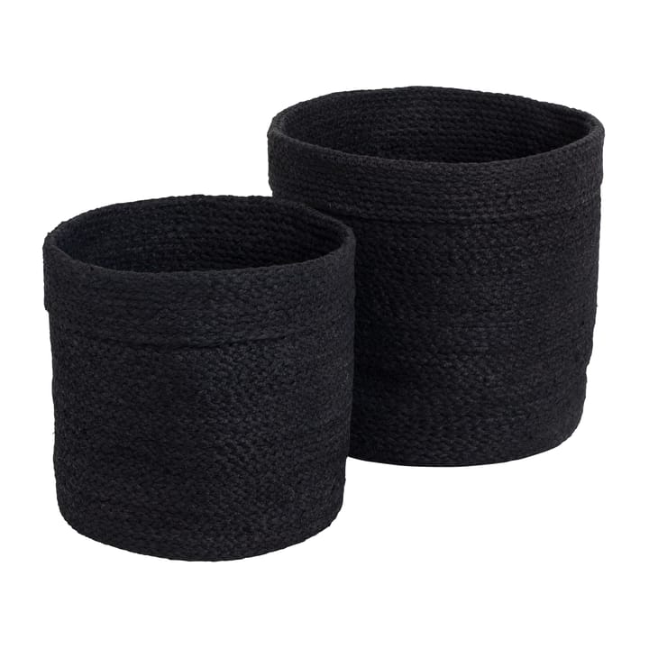 Elin storage basket 2-pack - Black - Dixie