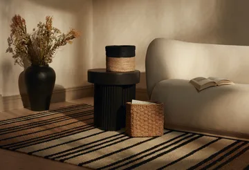 Elin storage basket 3-pack - Natural-black - Dixie