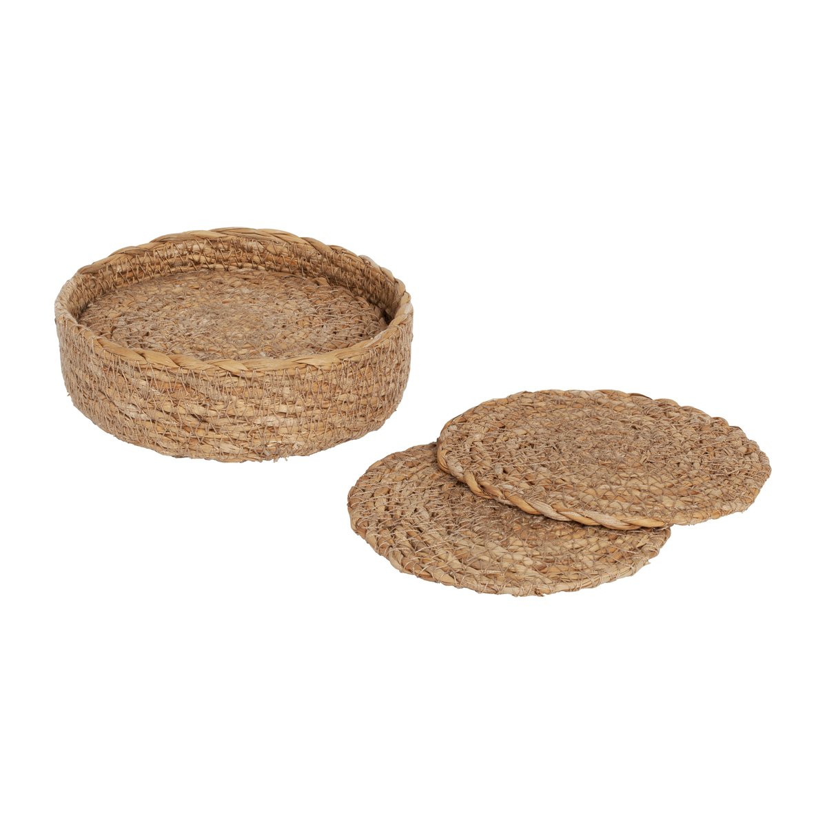 Dixie Ella coaster o10.5 cm 6-pack Natural | Scandinavian Design | Coasters | Brown