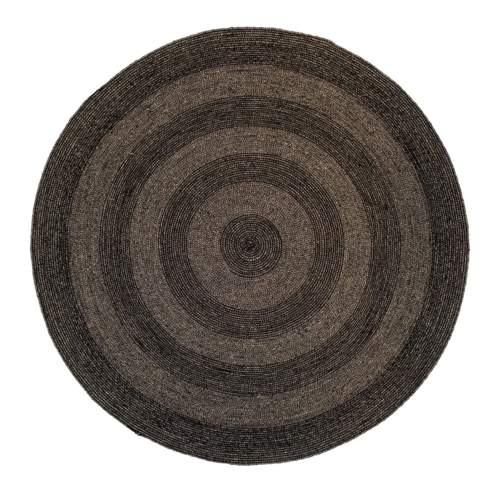 Ella jute rug  Ø150 cm - black-nature - Dixie