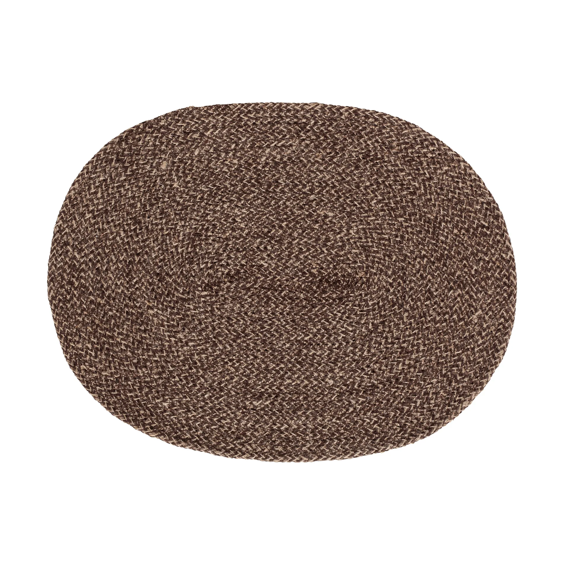 Ella placemat oval, Brown Dixie