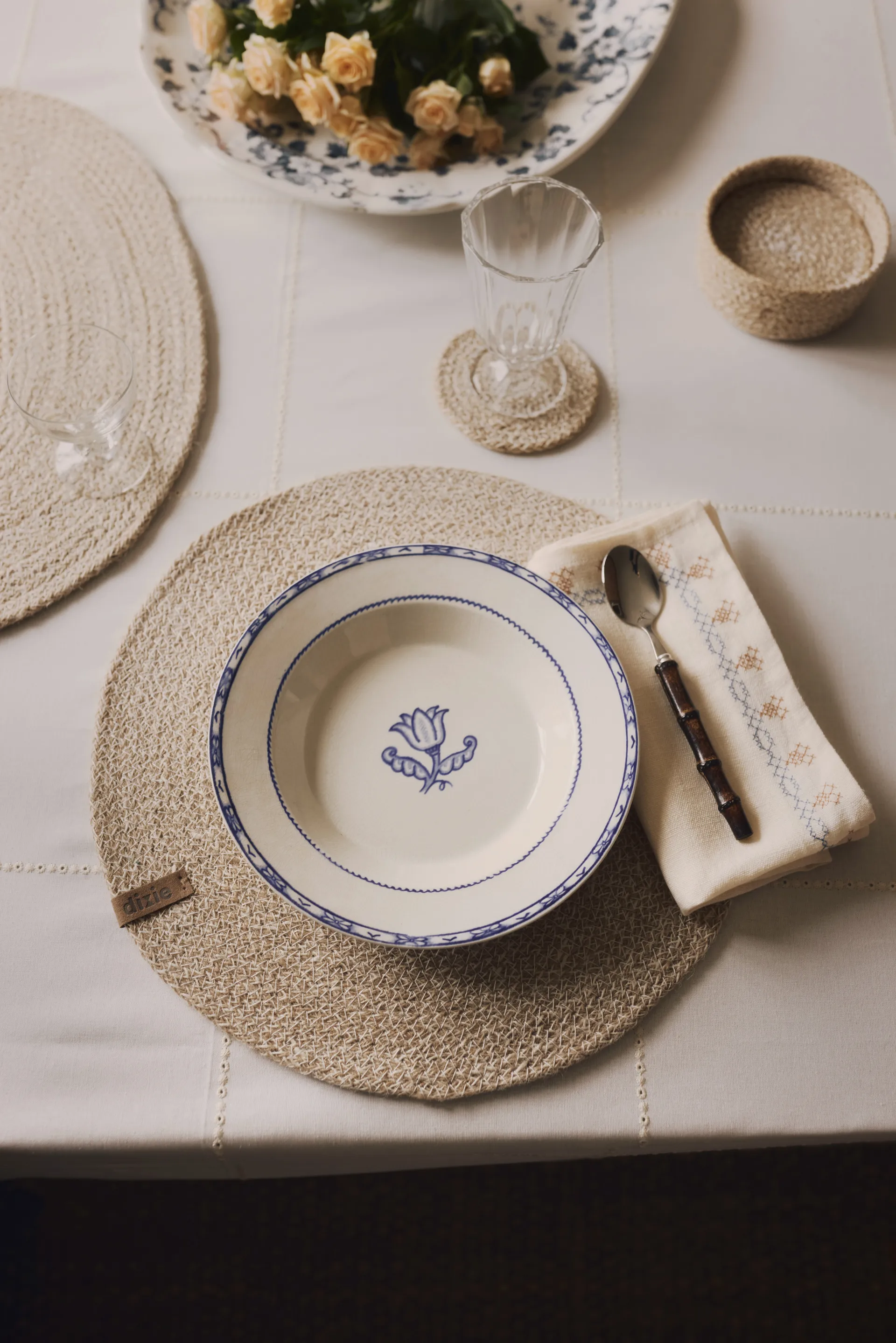 Ella platemat Ø38 cm, nature Dixie