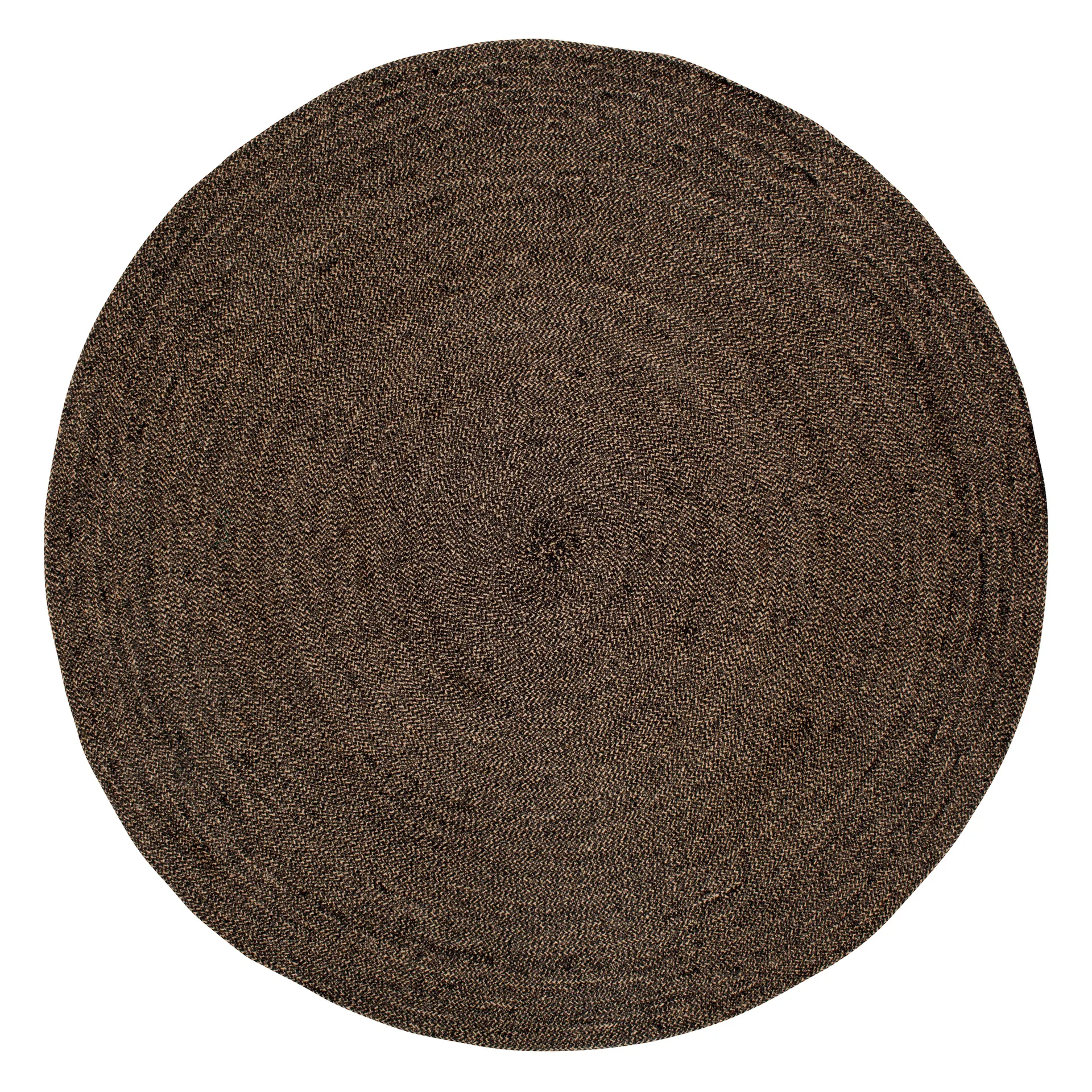 Ella rug Ø125 cm, Black-nature Dixie