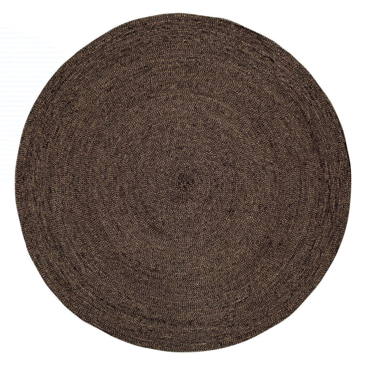 Dixie Ella rug o125 cm Black-nature | Scandinavian Design | Round rugs | Black