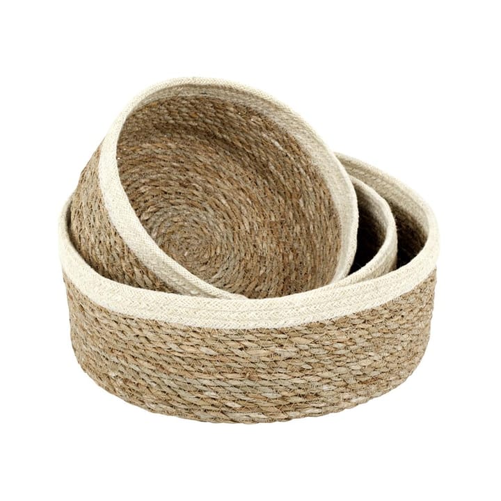 Emil bread basket 3-pack - nature-white - Dixie