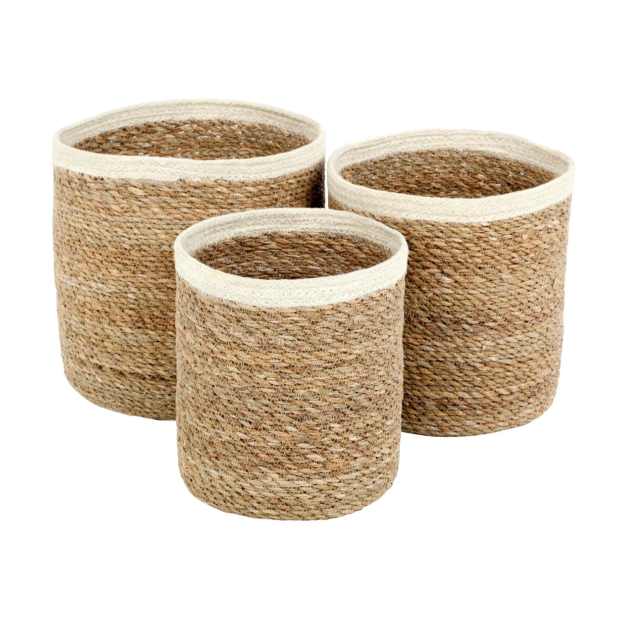 Dixie Emil storage basket 3-pack small nature-white