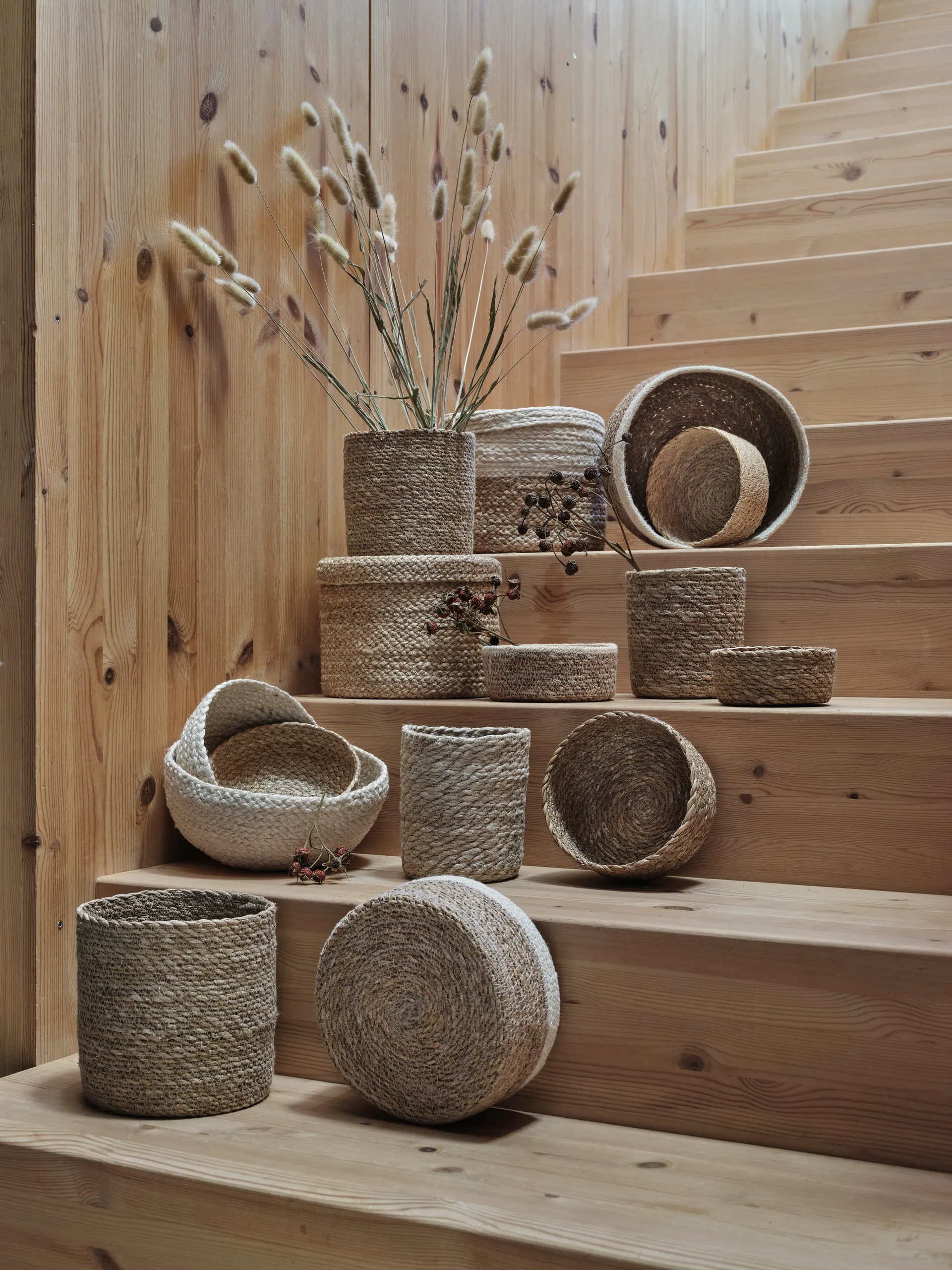 Emil storage basket 3-pack small, nature Dixie