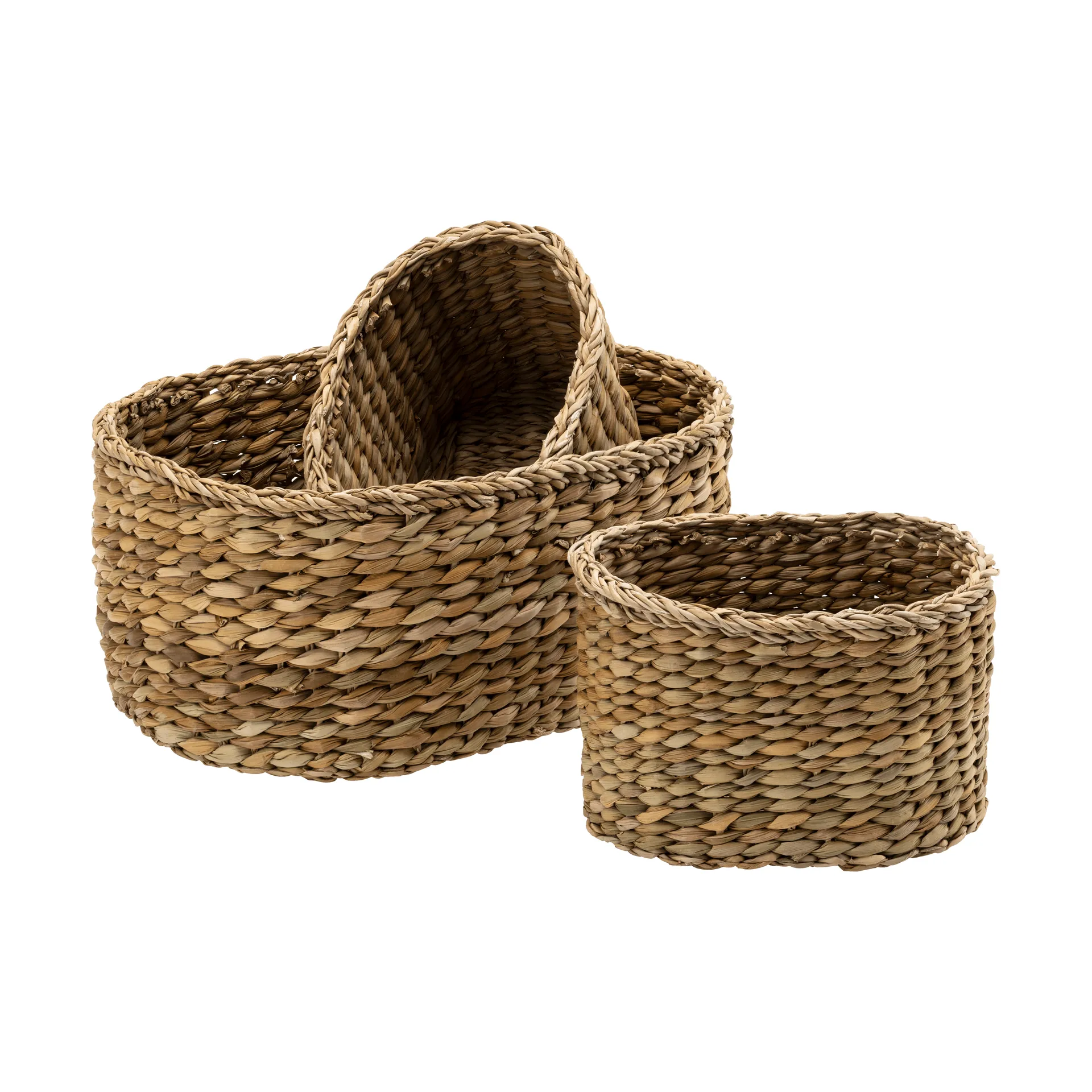 Esther oval basket, 3 pieces, Sea grass Dixie