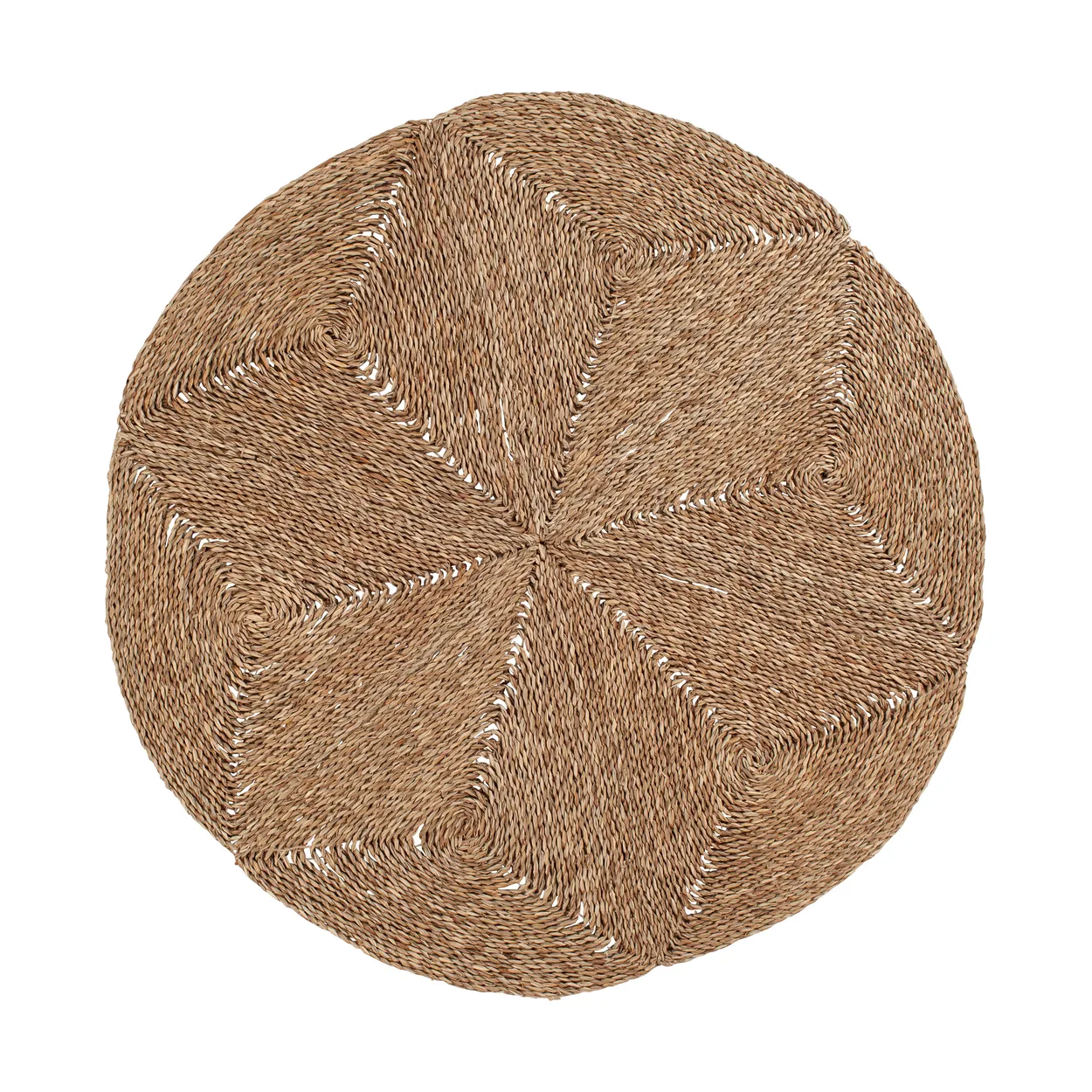 Dixie Esther Star carpet o120 cm Natural | Scandinavian Design | Fringe & Deep pile rugs | Beige