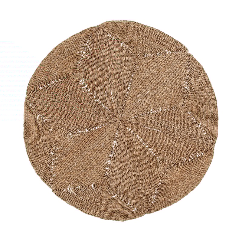 Dixie Esther Star carpet Ø120 cm Natural