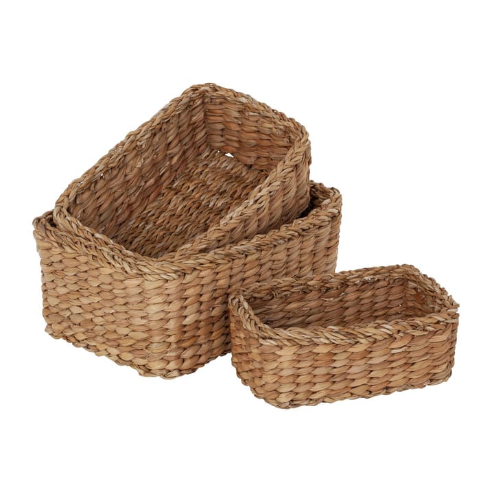 Esther storage box 3 pieces - Natural - Dixie