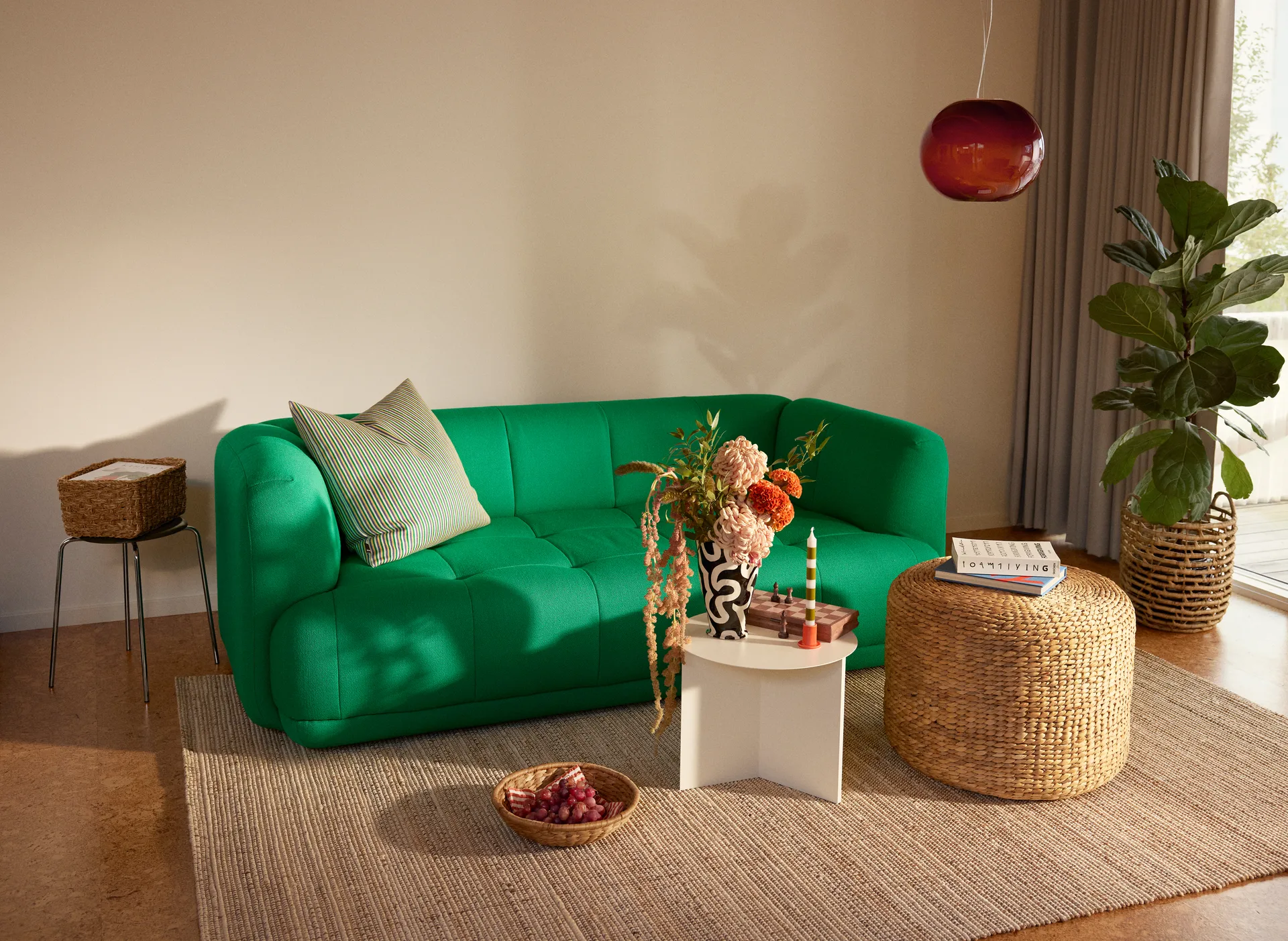 Filip rug, White melange. 190x290 cm Dixie