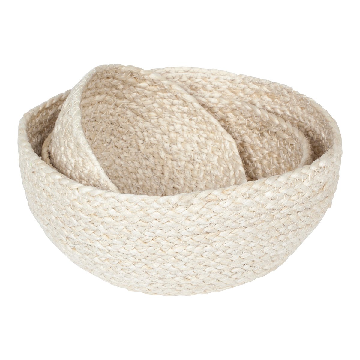 Dixie Flätad bread basket 3-pack white | Scandinavian Design | Bread baskets | White