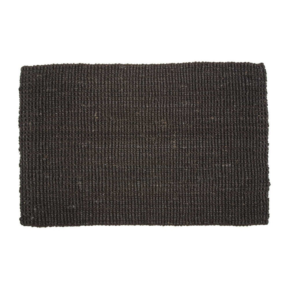 Dixie Jute door mat black 70x120 cm | Scandinavian Design | Door mats | Black