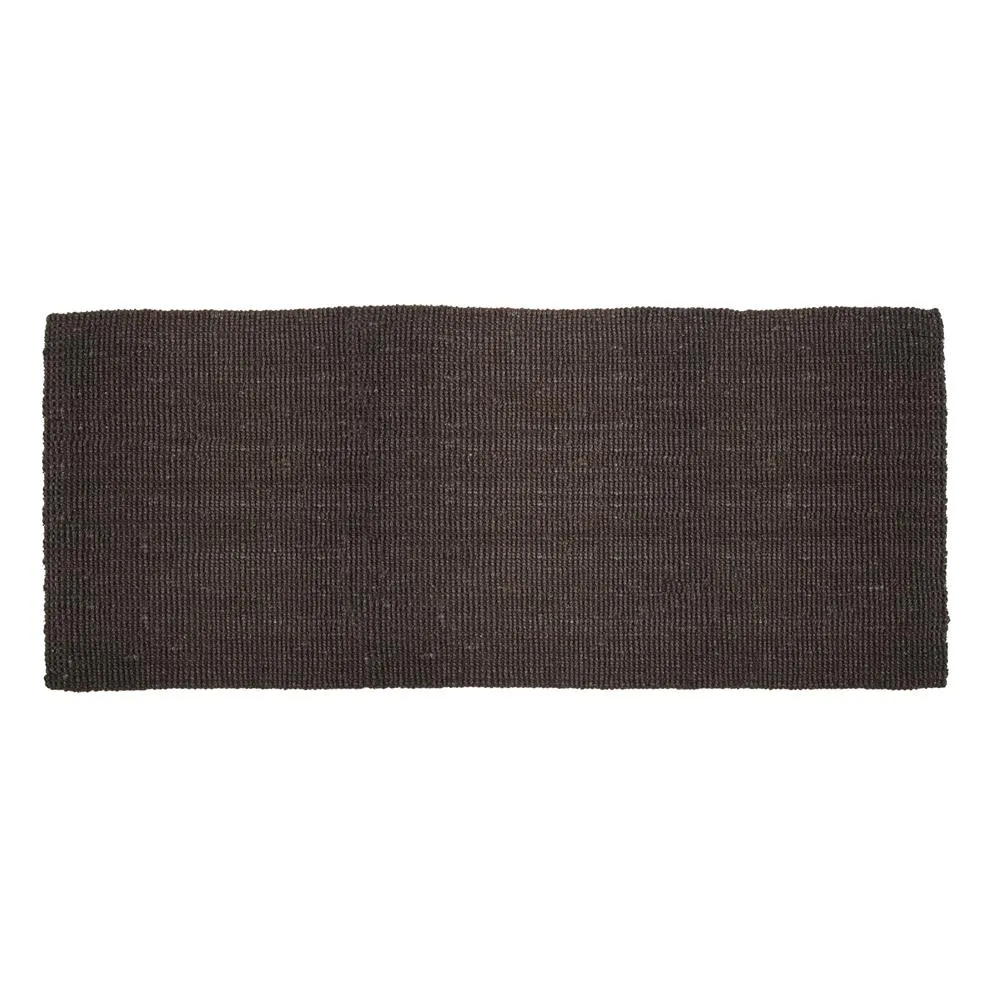 Dixie Jute door mat black 80x180 cm | Scandinavian Design | Door mats | Black