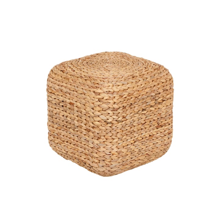 Lily pouf - Natural, water hyacinth, square - Dixie