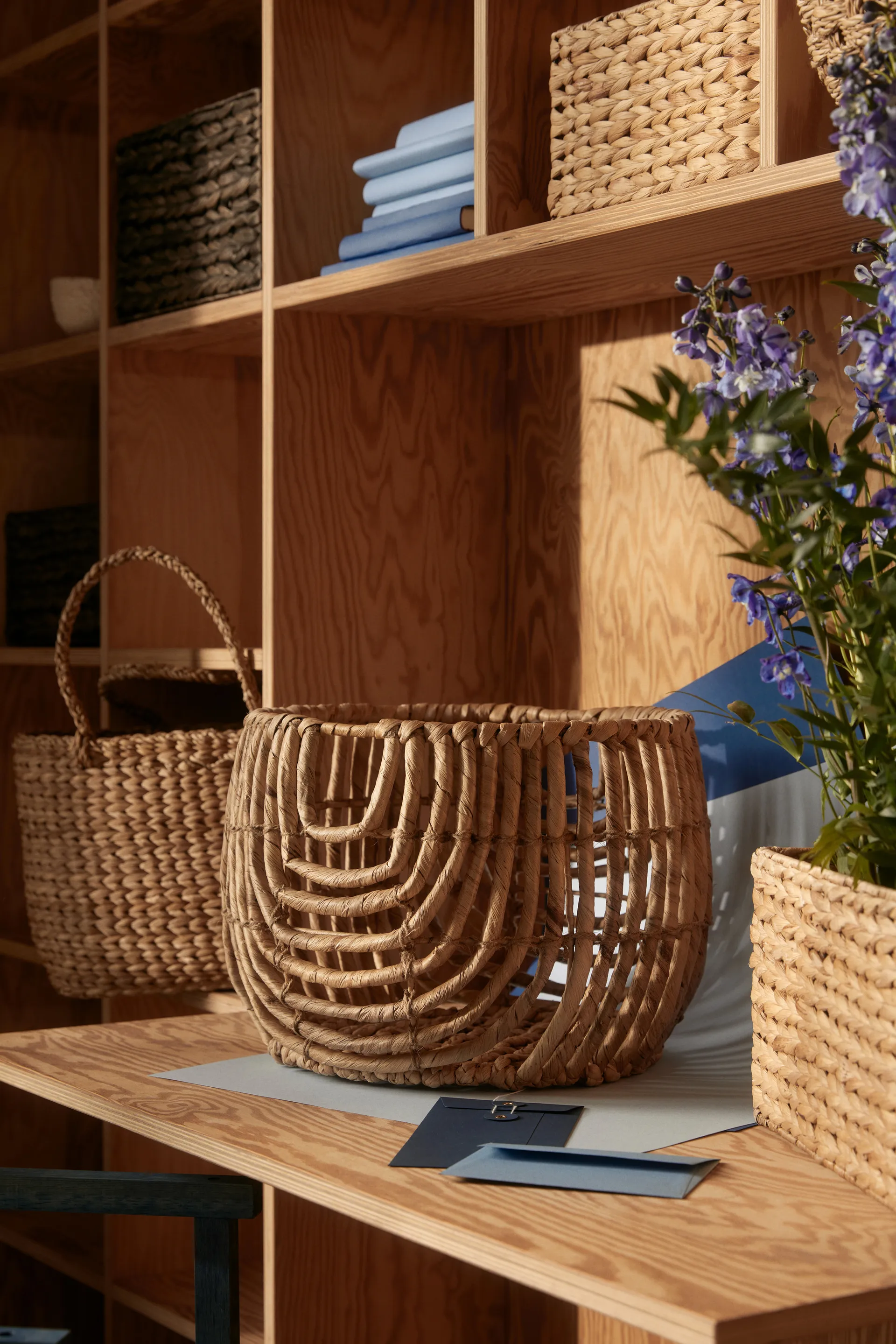 Lily storage basket small 3-piece set, Natural Dixie