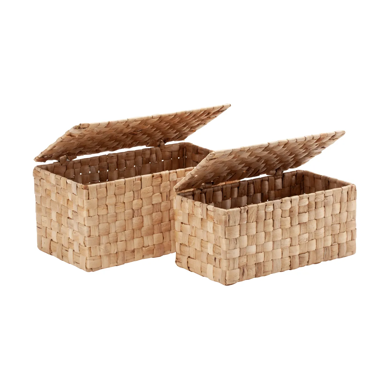 Dixie Lily storage box with lid panama 2 pieces Natural