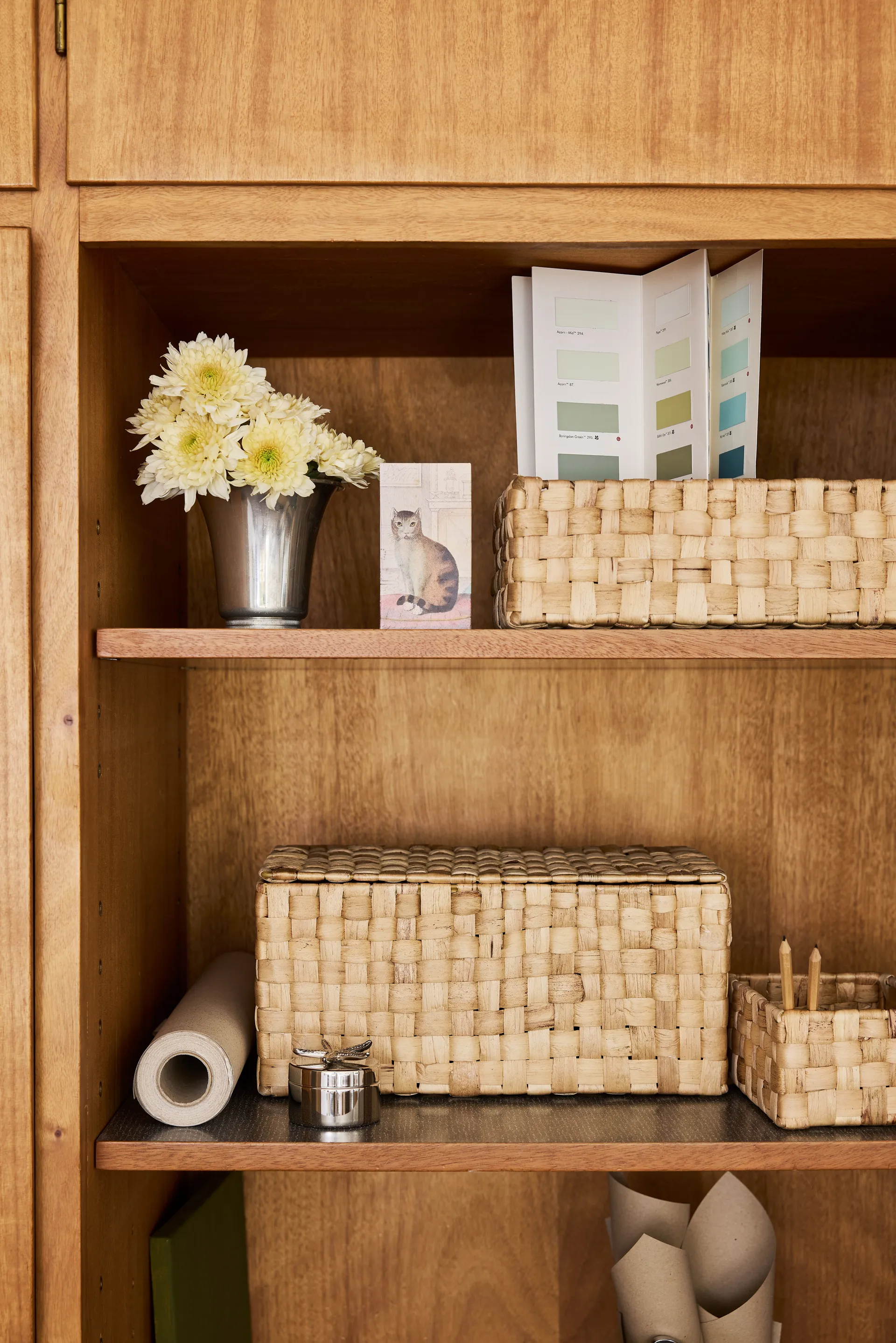 Lily storage box with lid panama 2 pieces, Natural Dixie