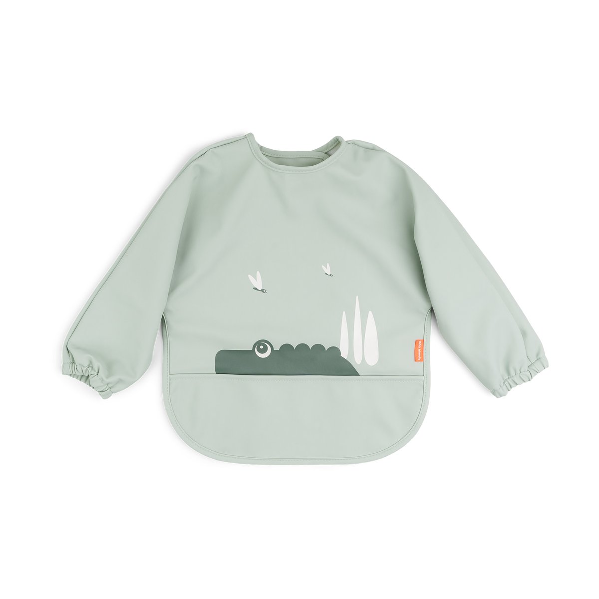 Done by deer Croco bib with sleeves Green | Scandinavian Design | Other kitchen utensils | Green