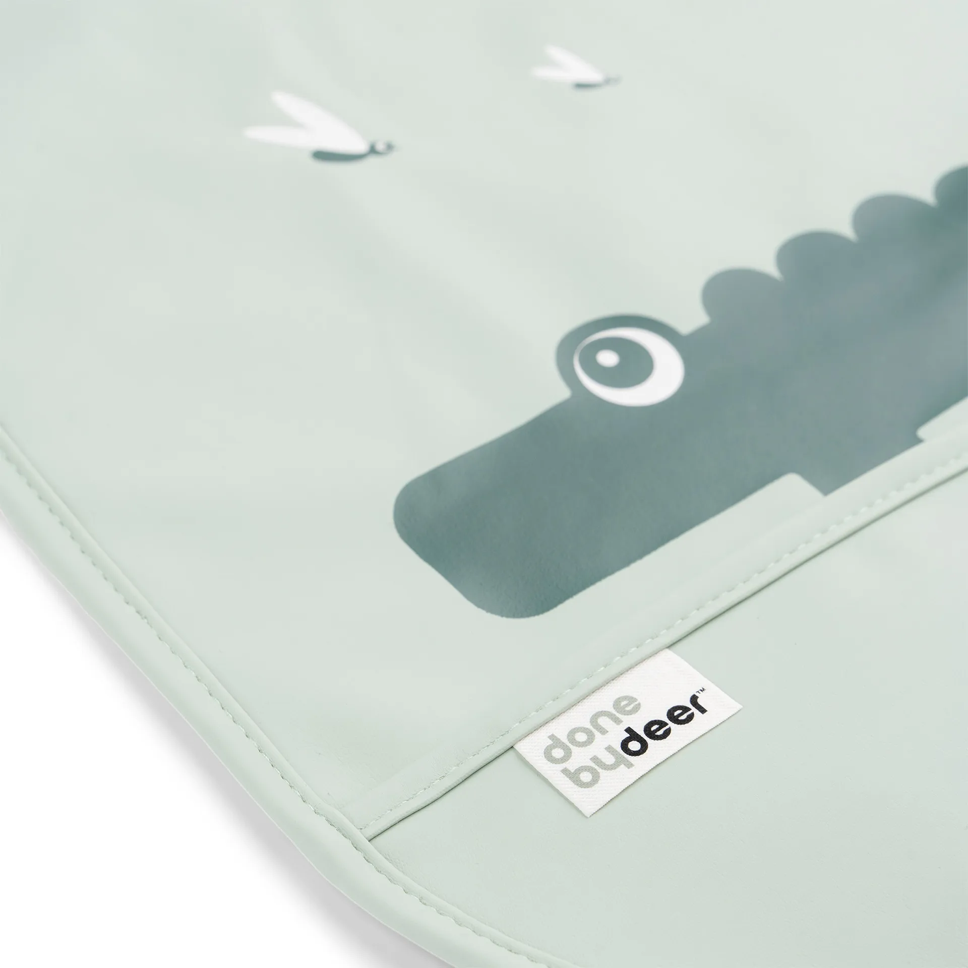 Croco bib with Velcro 2-pack, Green Done by deer