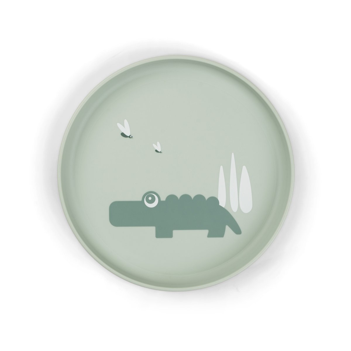 Done by deer Croco foodie children's plate o20 cm Green