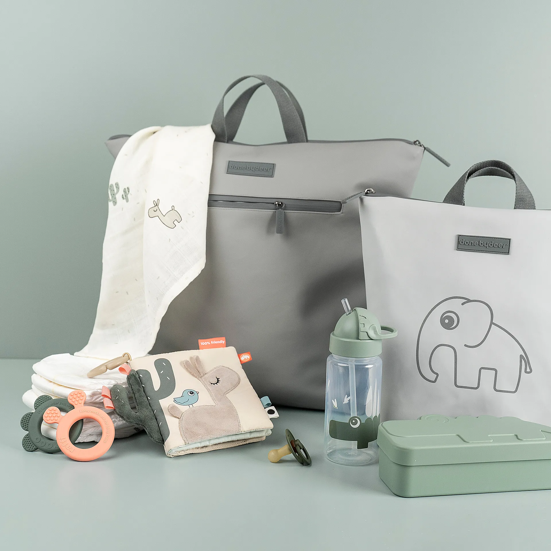 Croco kiddish lunchbox, Green Done by deer