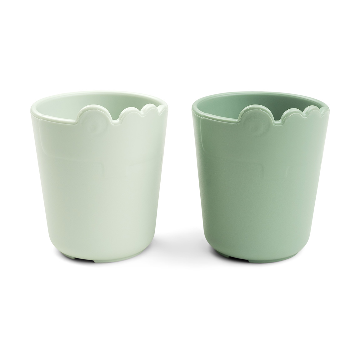 Done by deer Croco kiddish mini mug 10 cl 2-pack Green