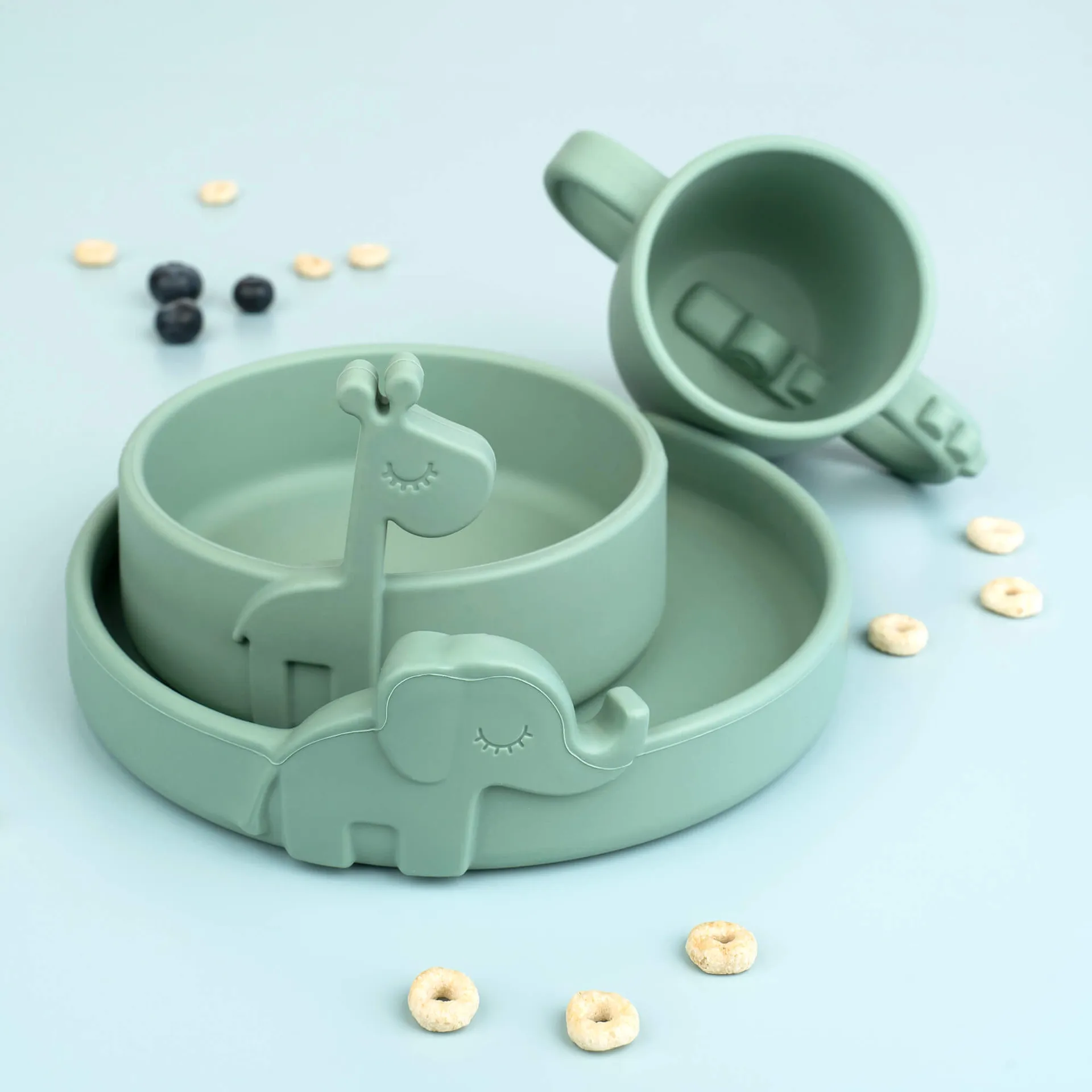 Croco peekaboo sippy cup 170 ml, Green Done by deer