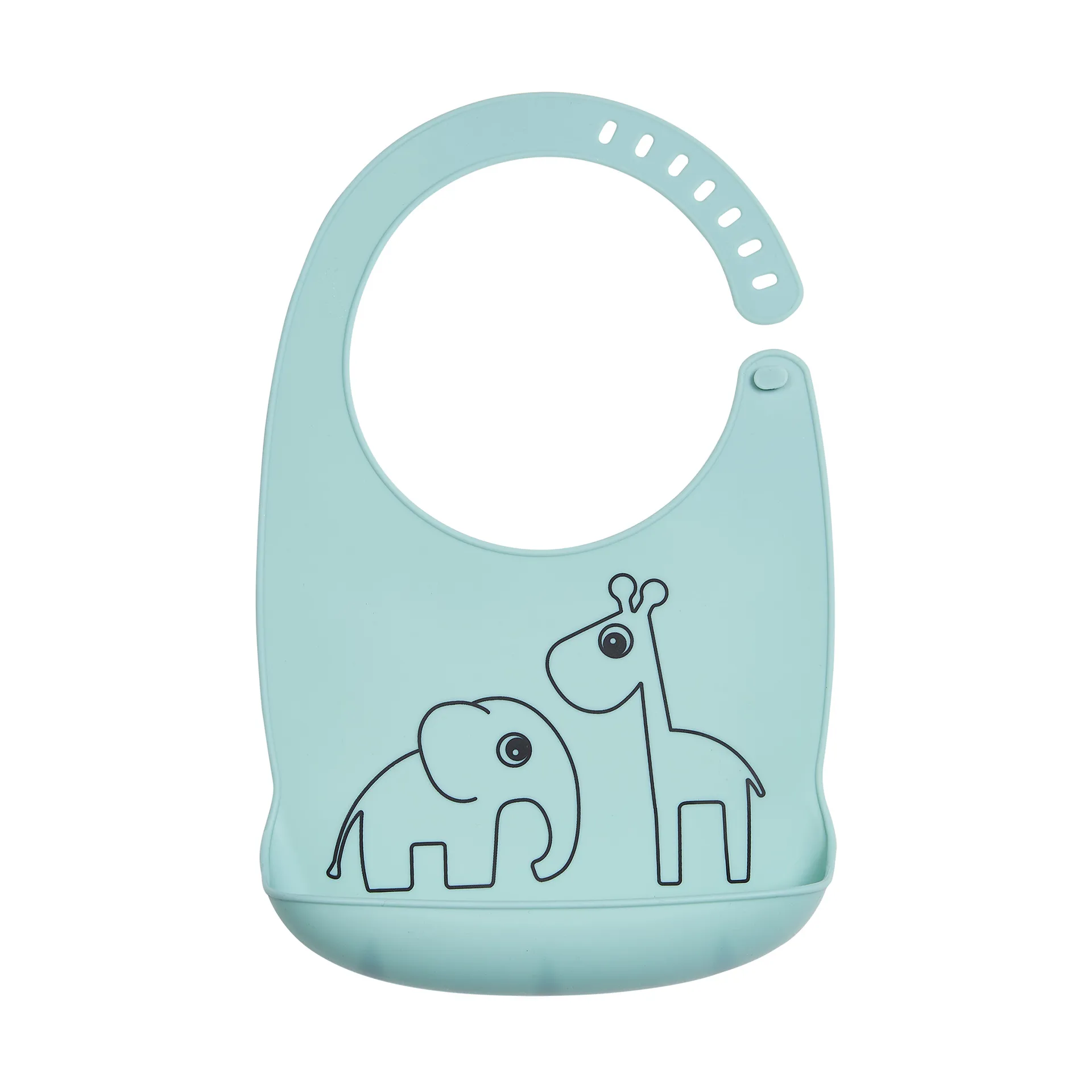 Deer Friends bib, Blue Done by deer