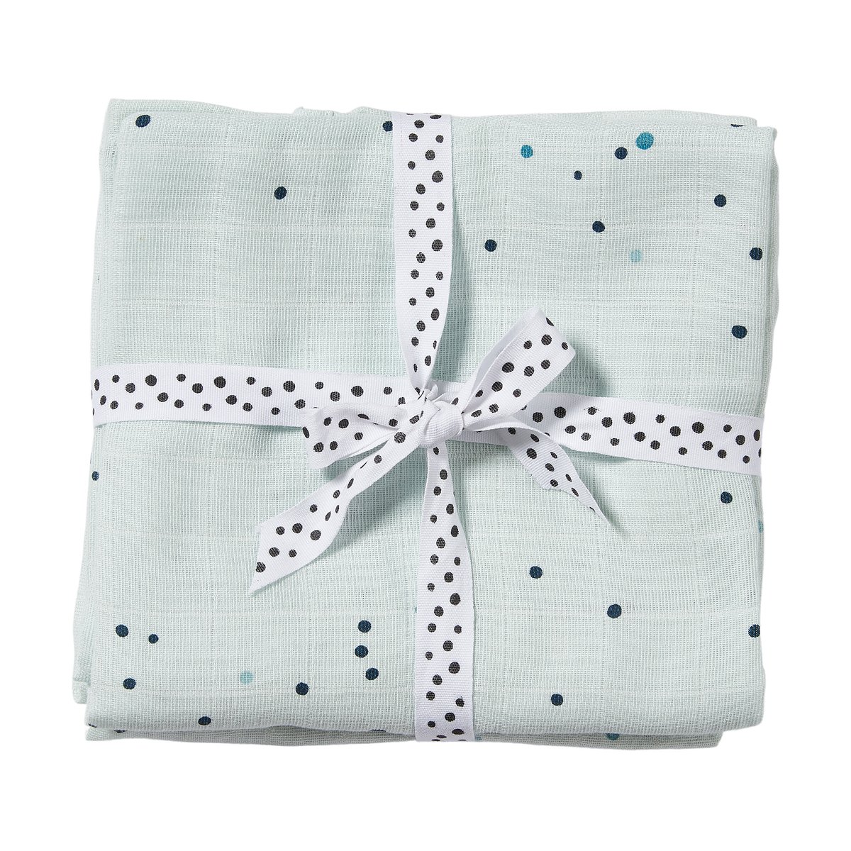 Done by deer Dreamy Dots baby blanket 120x120 cm 2-pack Blue