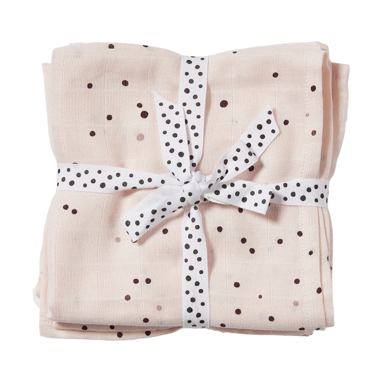 Done by deer Dreamy Dots Washcloth 2-pack Powder | Scandinavian Design | Kitchen tea towels | Beige