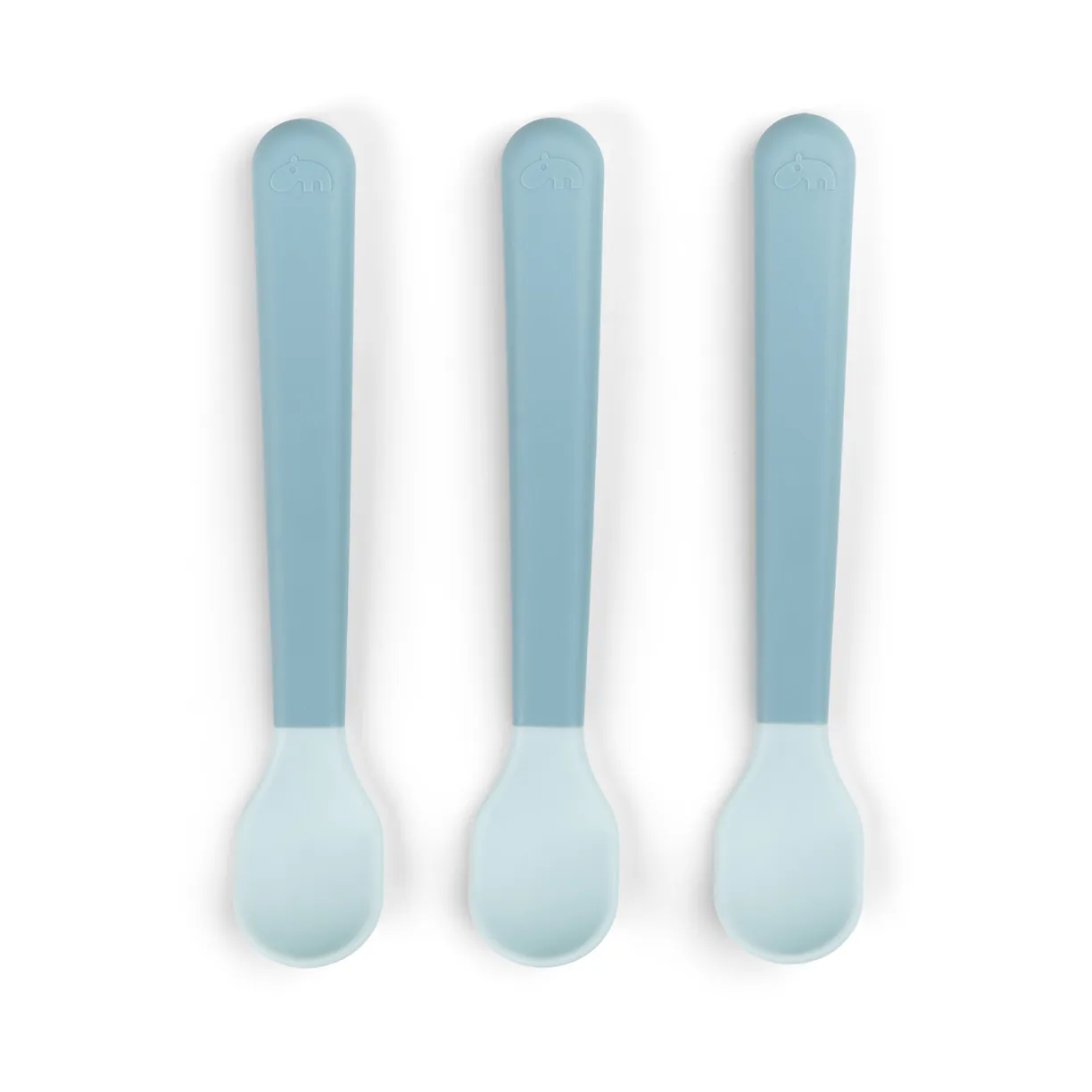 Done by deer Easy-grip foodie spoon 3-pack Blue | Scandinavian Design | Table cutlery | Blue