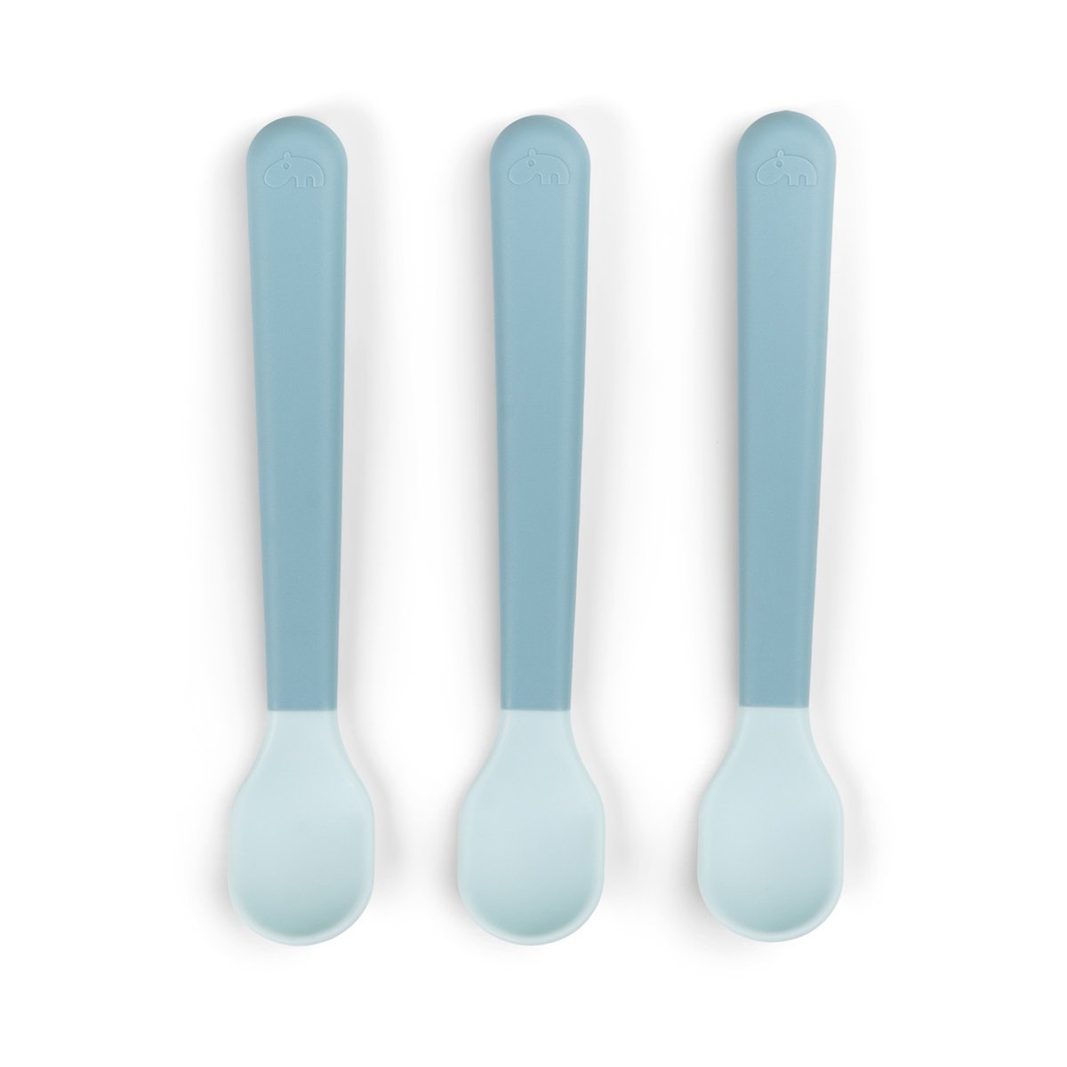 Done by deer Easy-grip foodie spoon 3-pack Blue | Scandinavian Design | Table cutlery | Blue