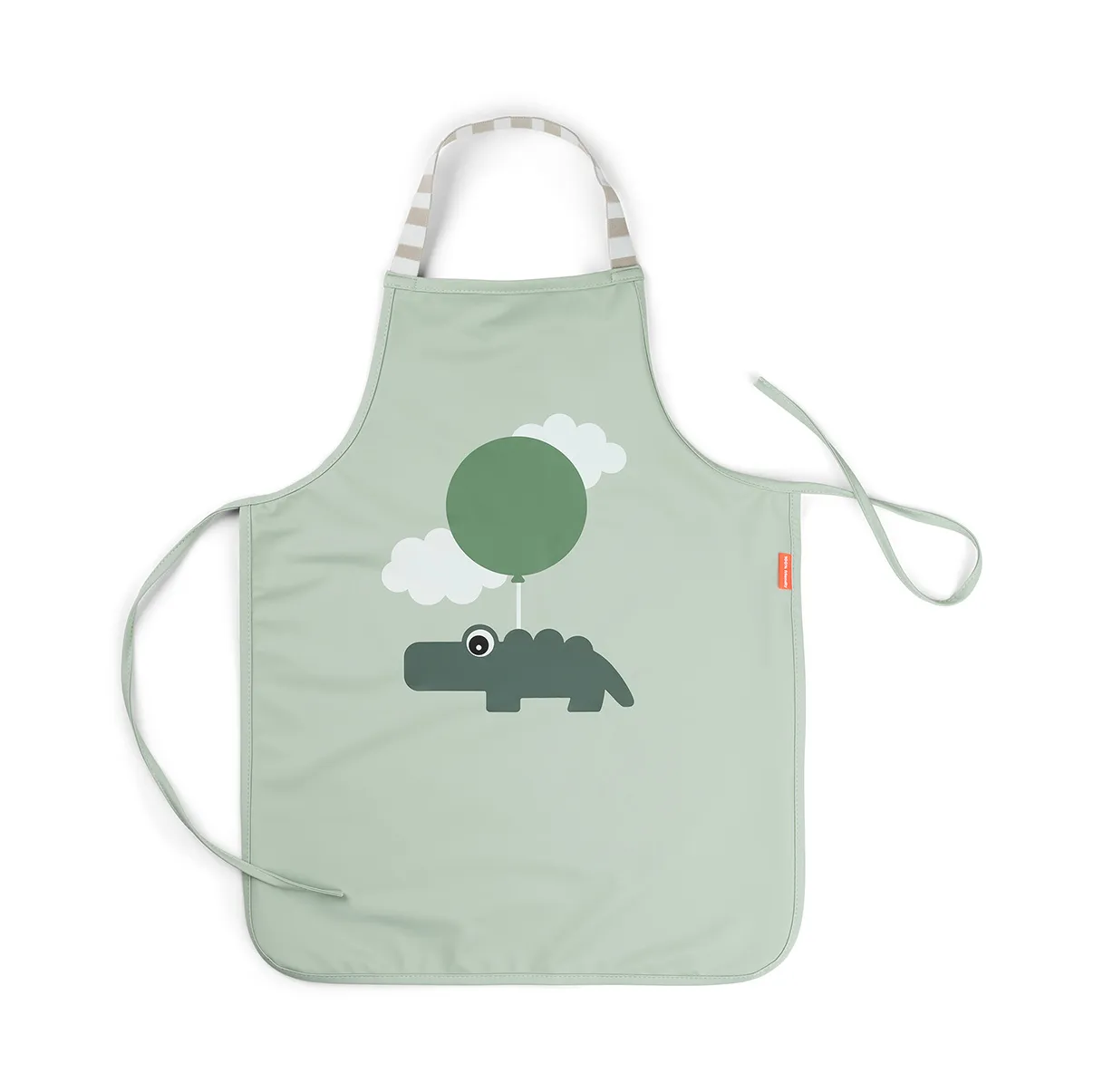 Done by deer Happy Clouds apron for children Green | Scandinavian Design | Aprons | Green