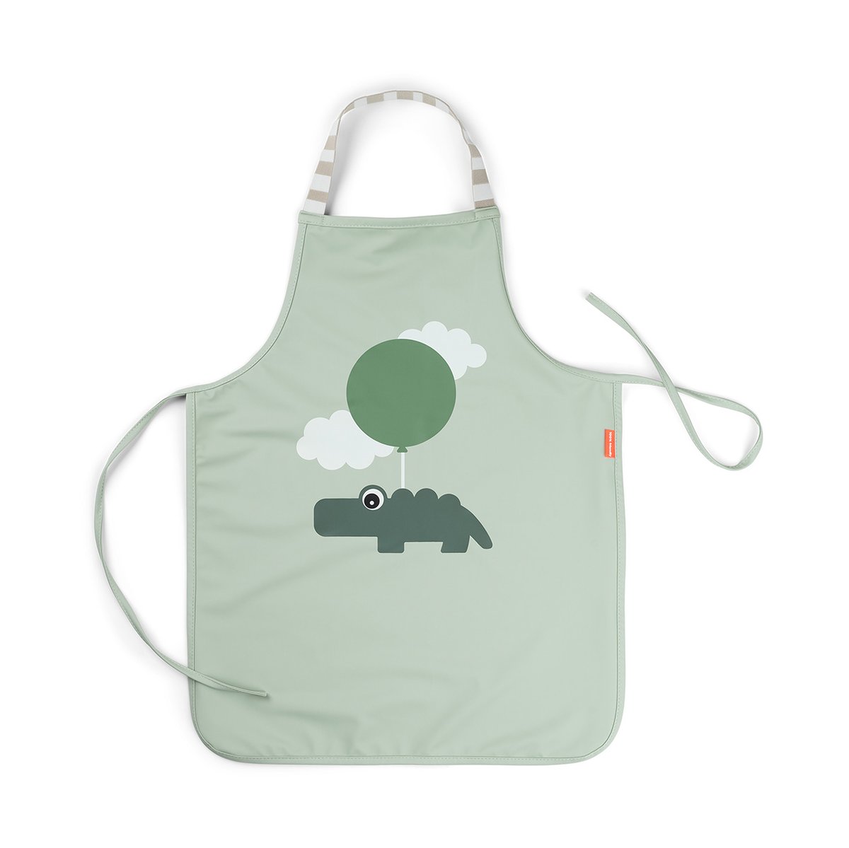 Done by deer Happy Clouds apron for children Green | Scandinavian Design | Aprons | Green