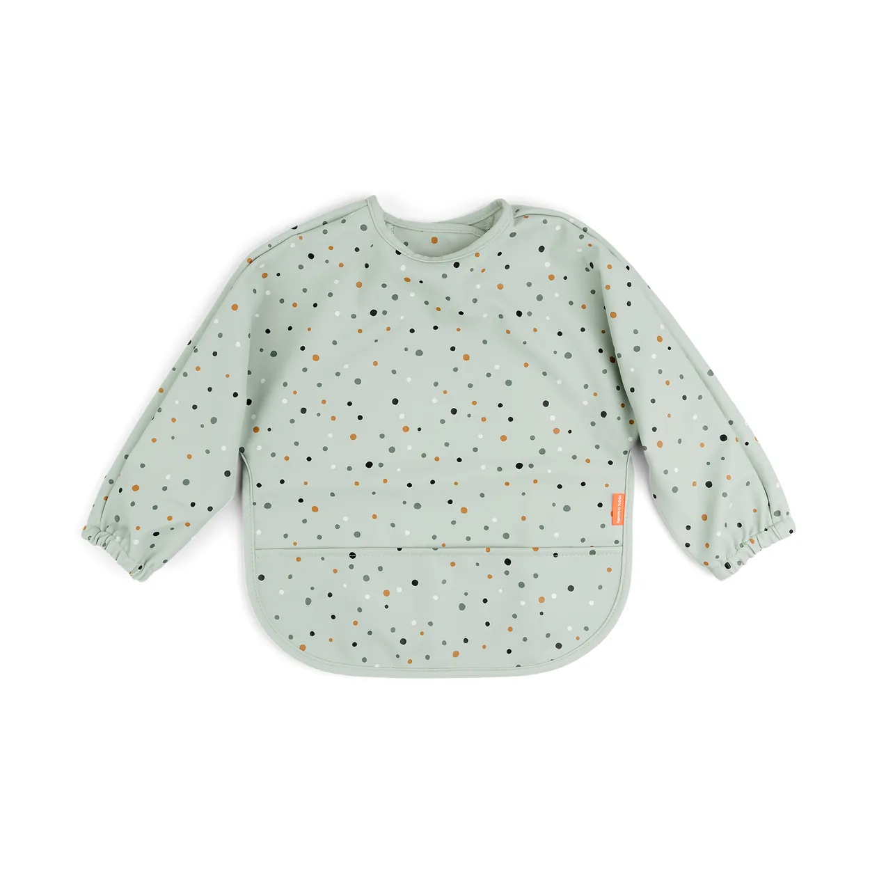 Done by deer Happy Dots bib with sleeves Green | Scandinavian Design | Other kitchen utensils | Green