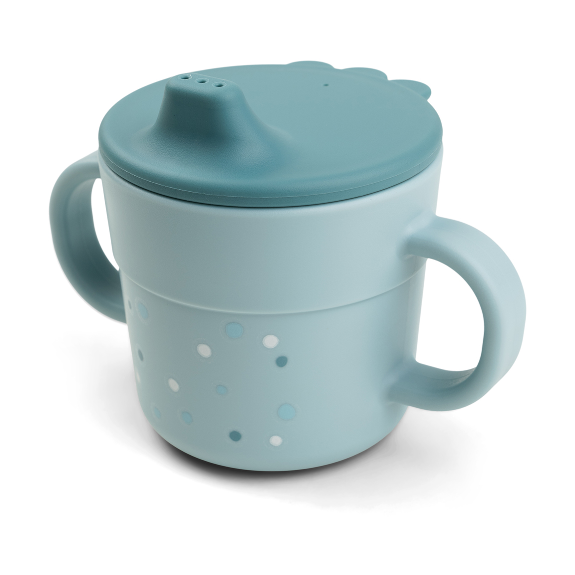 Done by deer Happy Dots foodie sippy cup 21.5 cl Blue