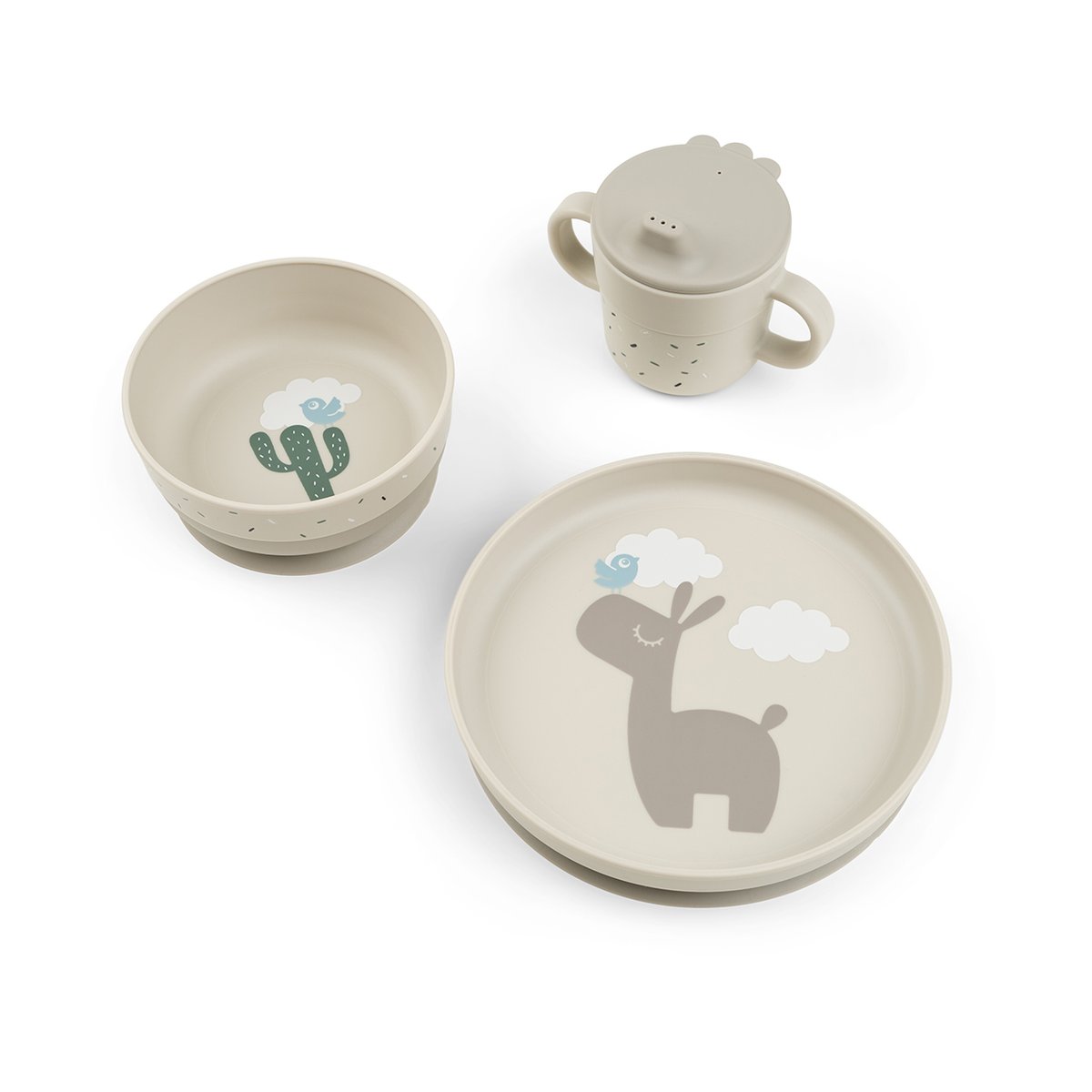 Done by deer Lalee Foodie Children's Dish Set 3 Pieces Sand