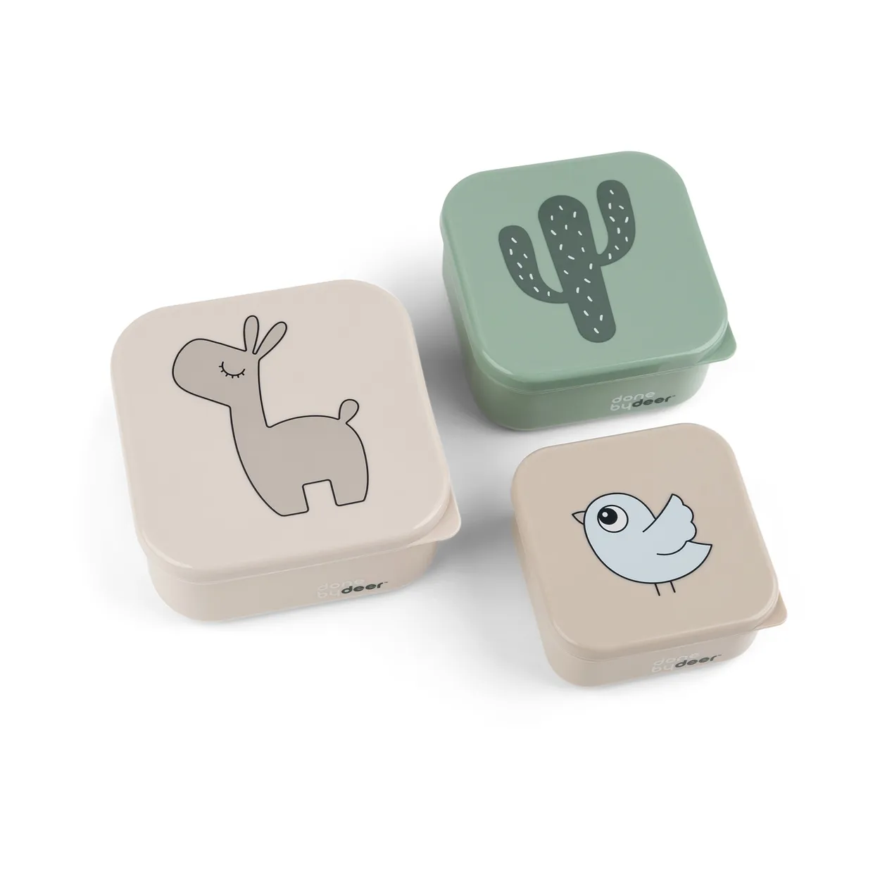 Done by deer Lalee lunchbox 3 parts Multi | Scandinavian Design | Lunch boxes & food containers | Beige