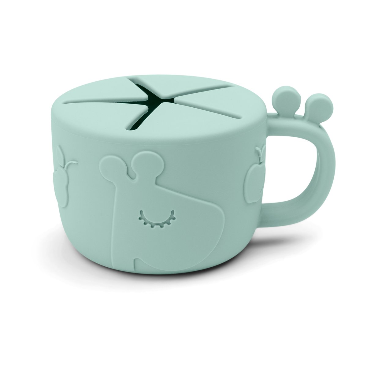 Done by deer Raffi peekaboo snack cup 16 cl Blue | Scandinavian Design | Lunch boxes & food containers | Blue