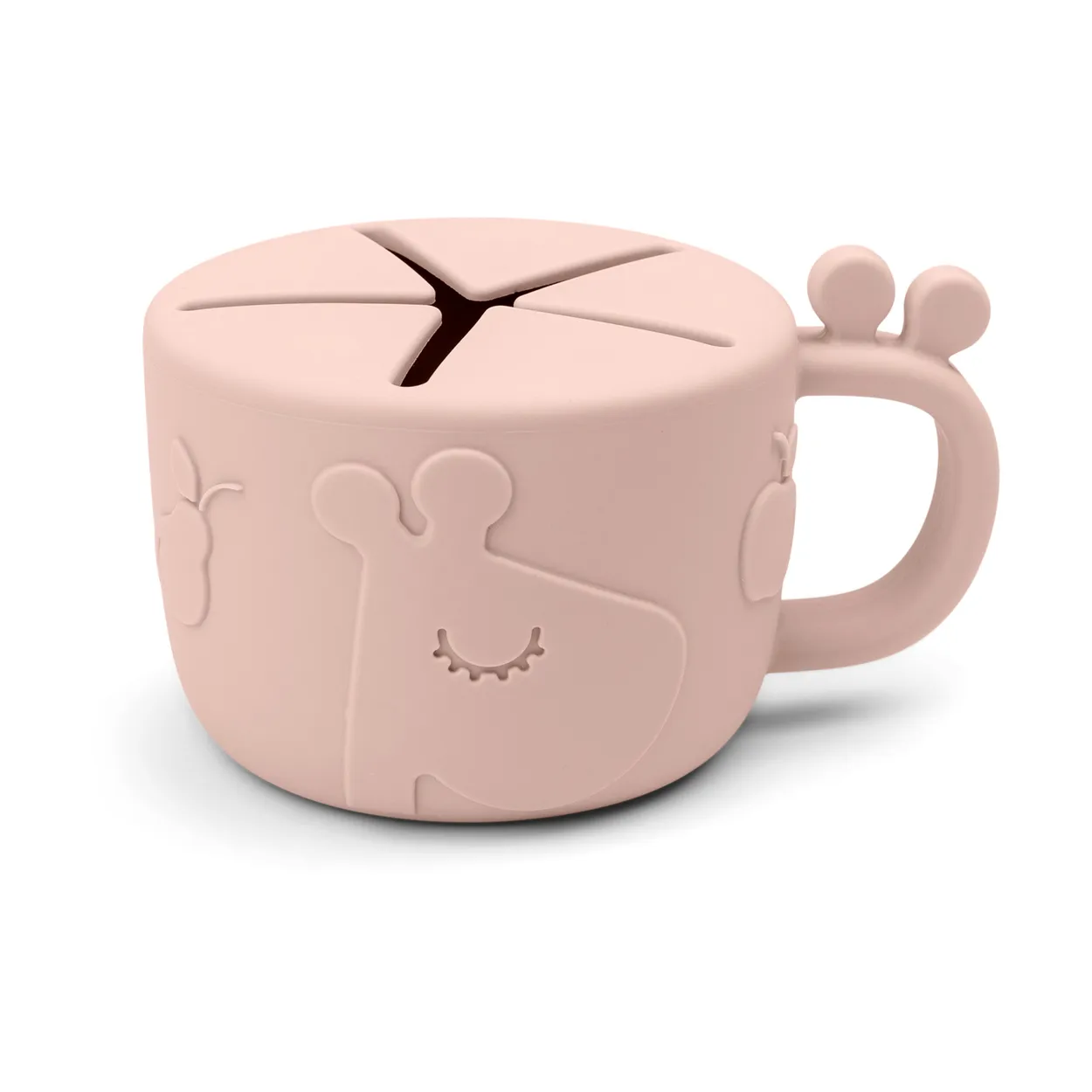 Done by deer Raffi peekaboo snack cup 16 cl Powder | Scandinavian Design | Lunch boxes & food containers | Beige