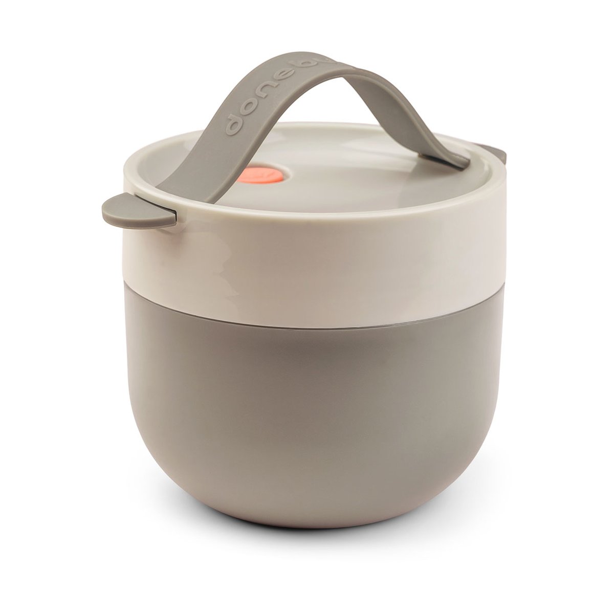 Done by deer To Go lunch box Ø11 cm Sand | Scandinavian Design | Lunch boxes & food containers | Beige