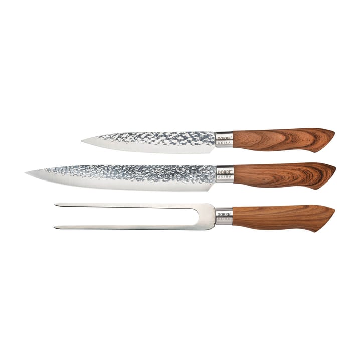 Akira carving set 3 pieces - Stainless steel - Dorre