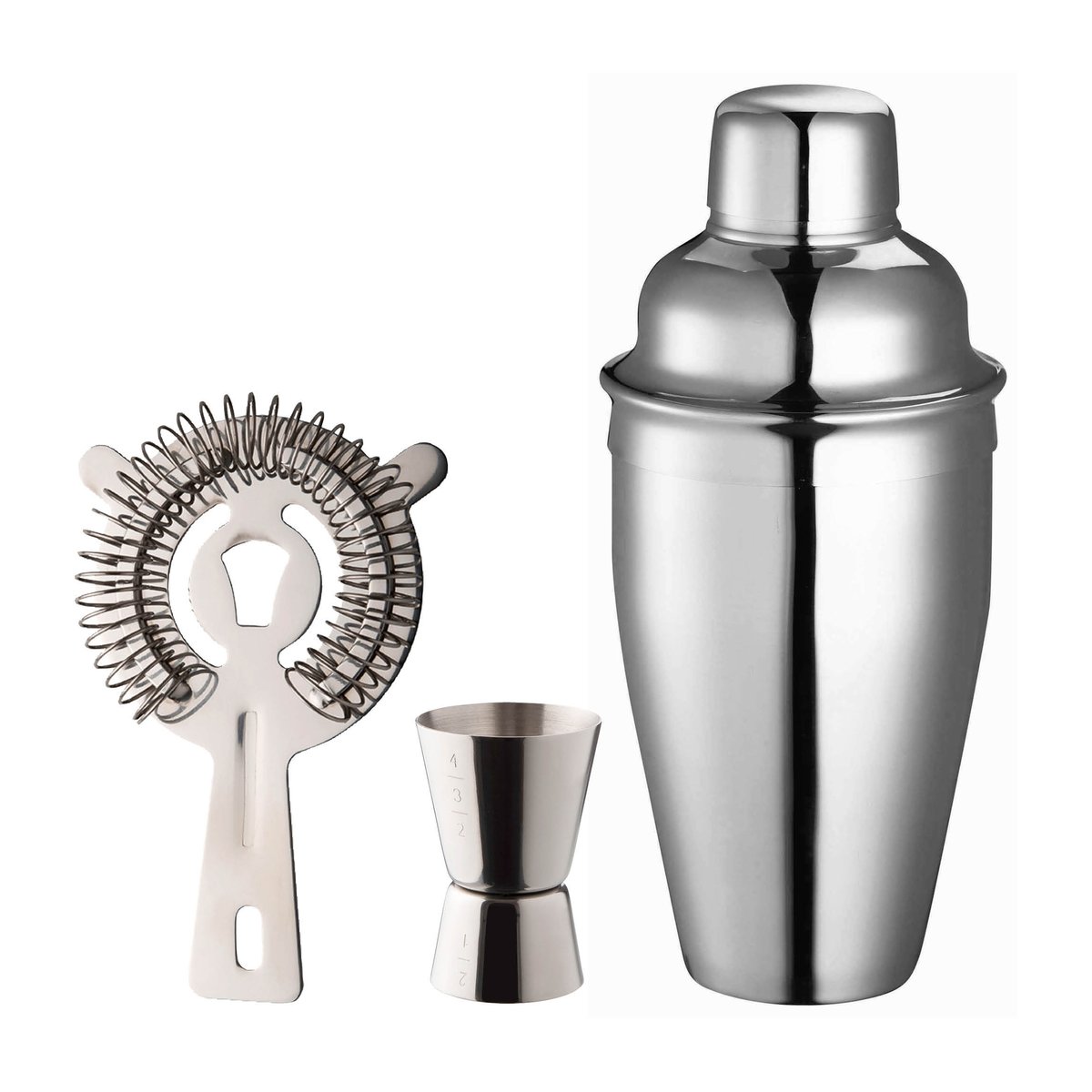 Dorre Art bar set 3 pieces Stainless steel | Scandinavian Design | Wine & barware | Silver-coloured