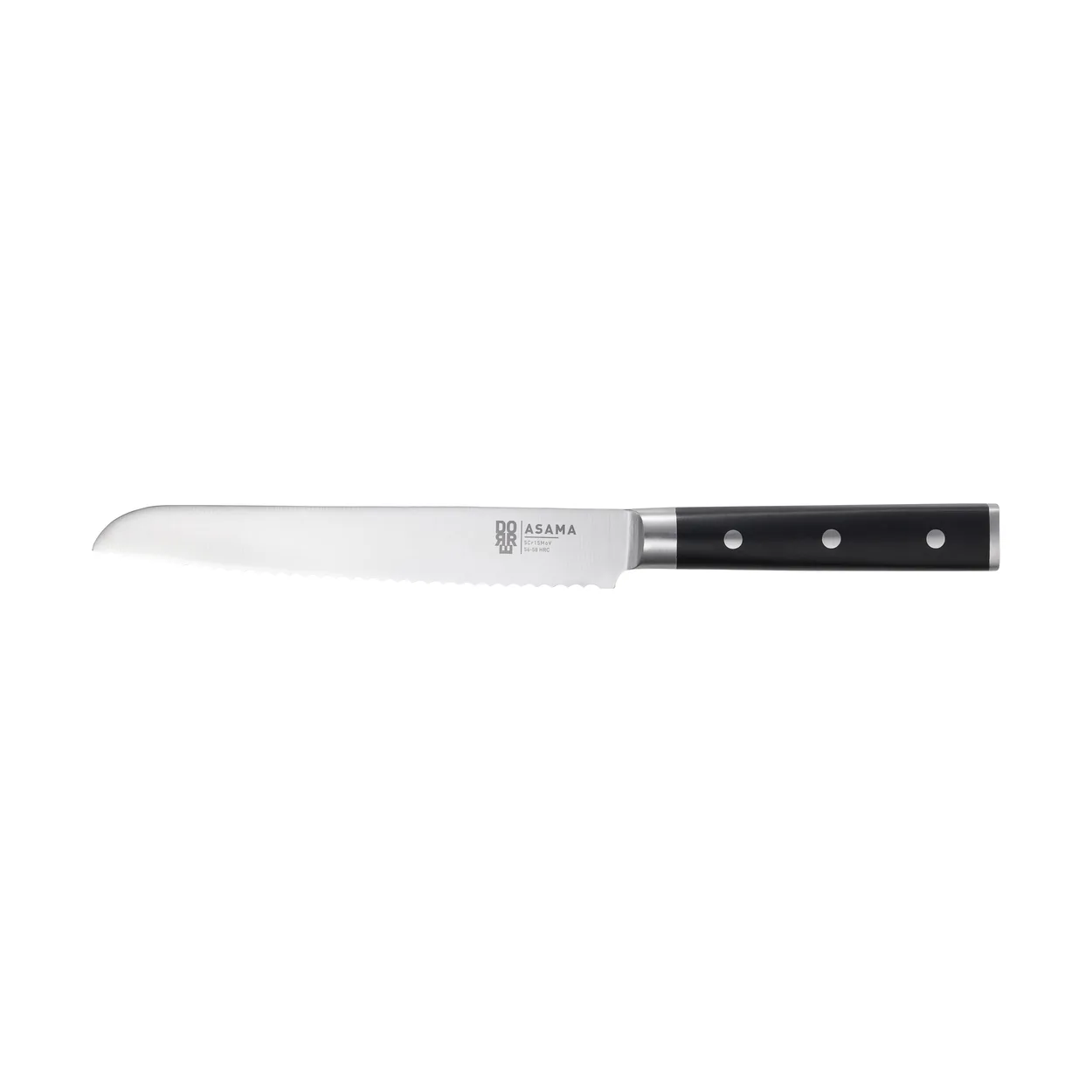 Dorre Asama bread knife 20 cm Stainless steel | Scandinavian Design | Bread knives | Black